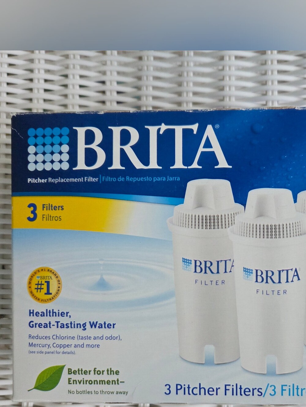 Brita White and Blue Pitcher Replacement Filters~open Box With 2 Sealed Filters